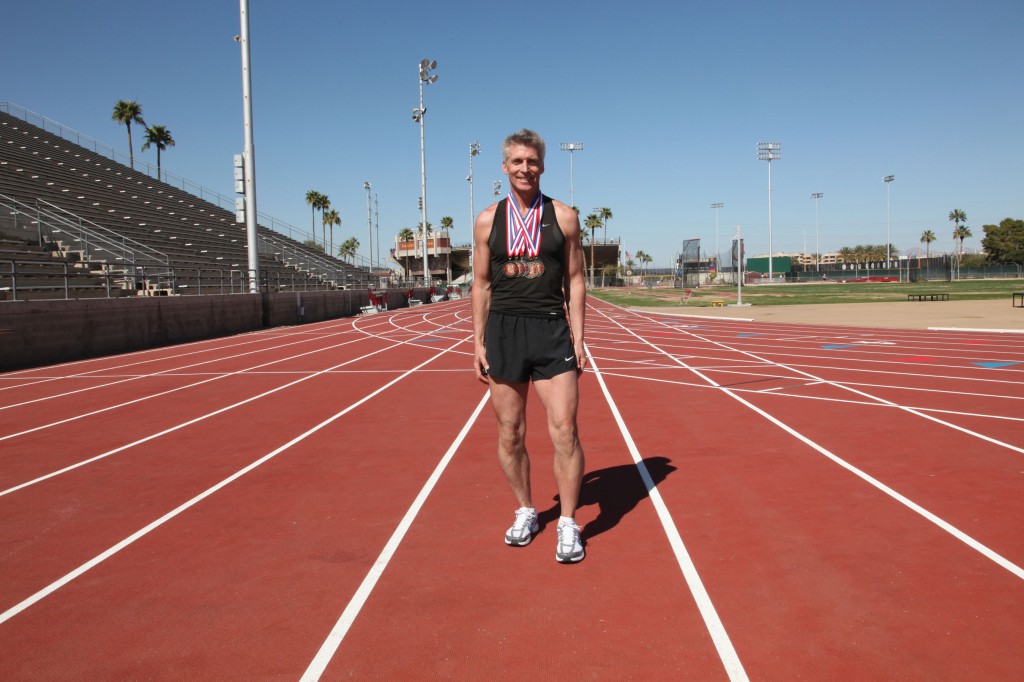 Eric Johnson and his medals