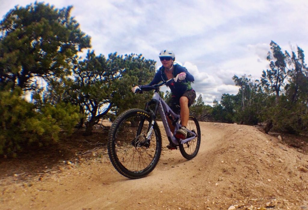 Lindsay Minck Mountain Biking in Santa Fe