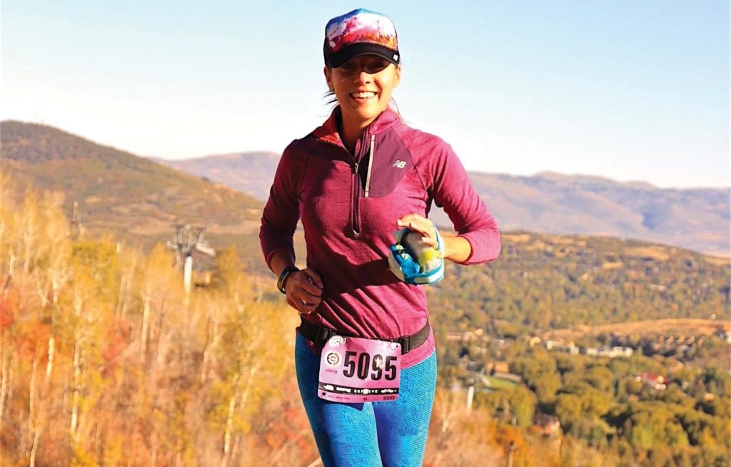 Editor Jenny Willden running